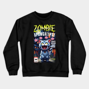 Zombie Apawcalypse Crewneck Sweatshirt